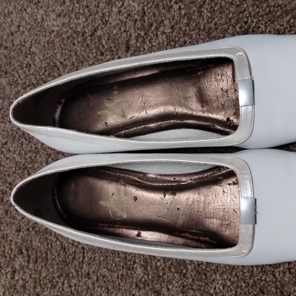 Life Stride women formal dress shoes size 7.5W white heeled shoes - Picture 8 of 11